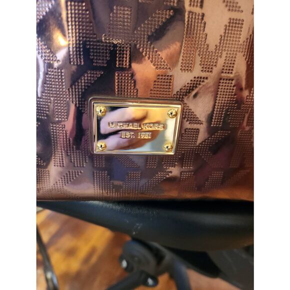 NWOT Michael Kors shimmer Delancey Large Tote - Picture 5 of 8